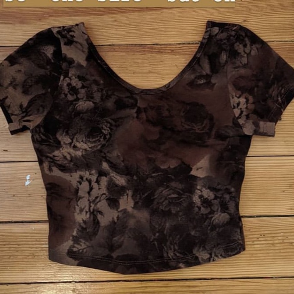 RARE BRANDY Crop Top Brown
